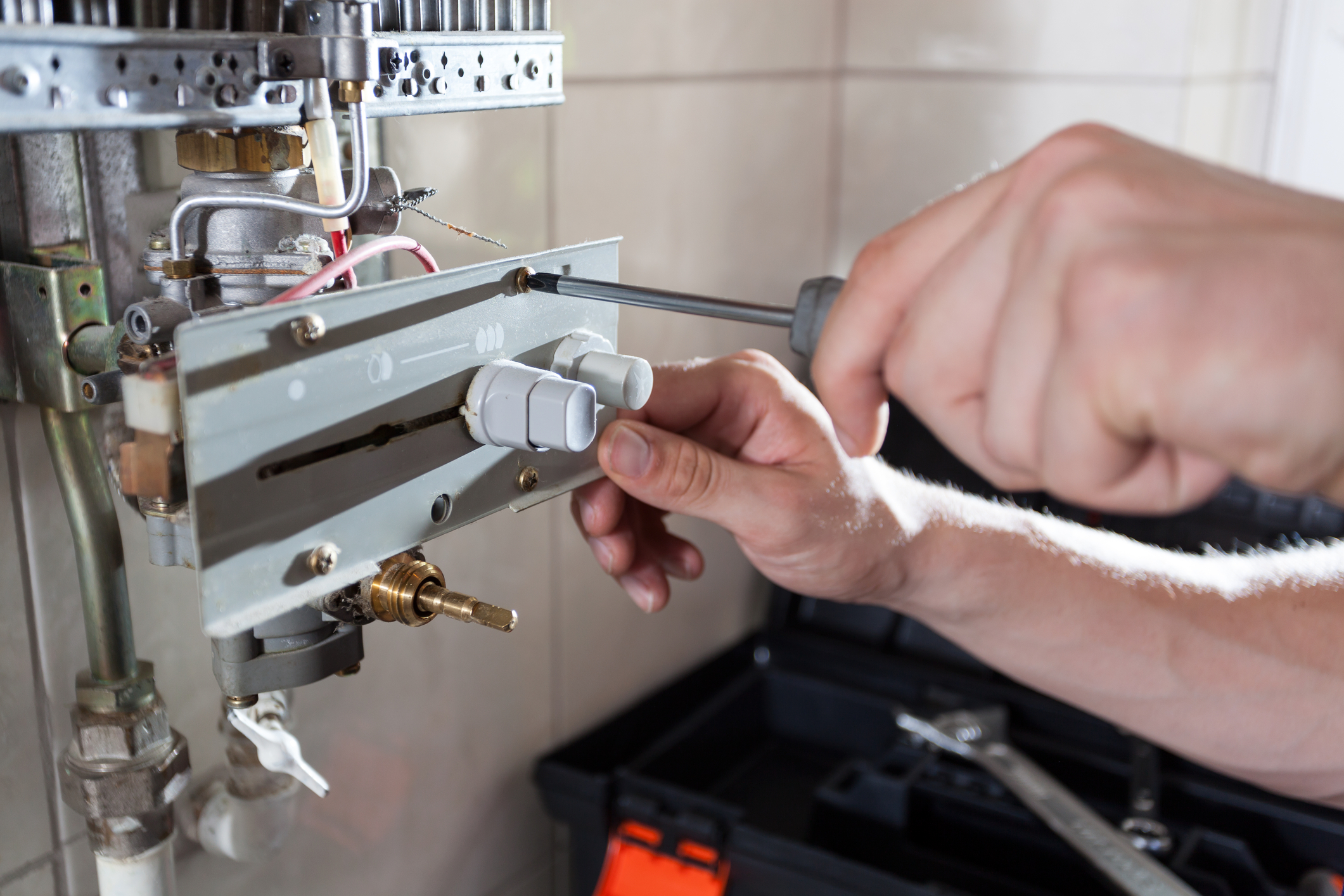 Service to gas water heaters